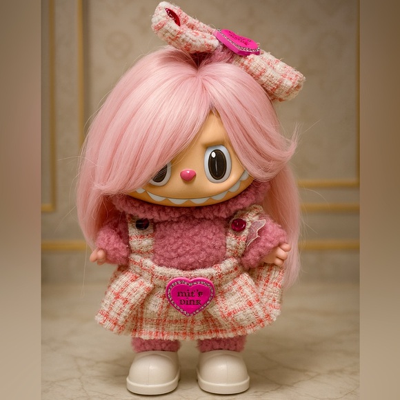 Other - 💖 Pastel Pink Wig for Labubu 🌸 | Doll Fashion | NEW 💖